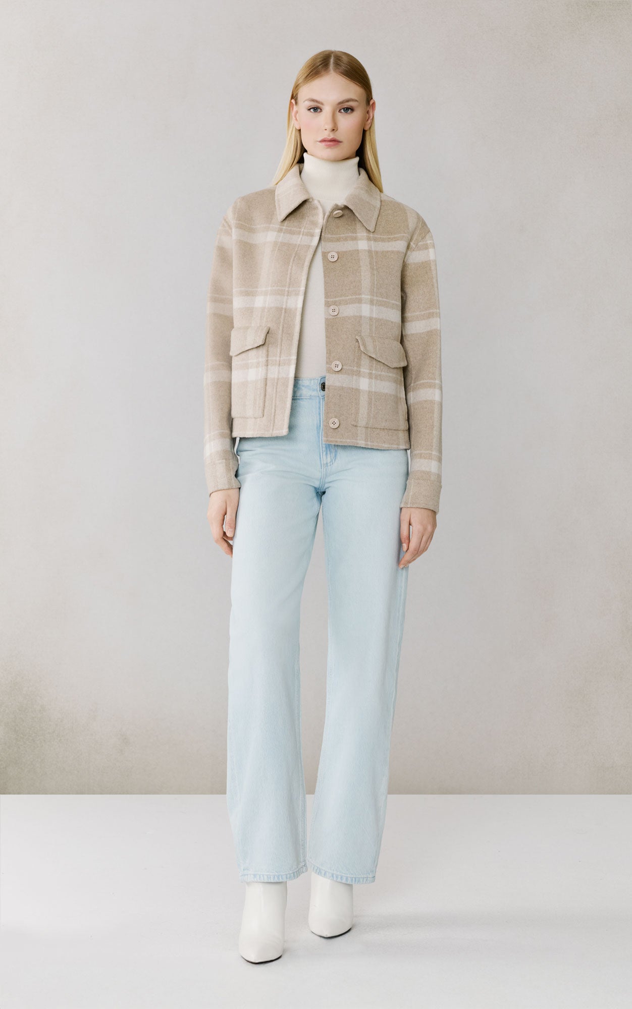 AUDRIANA Plaid Wool Coat Soia Kyo US