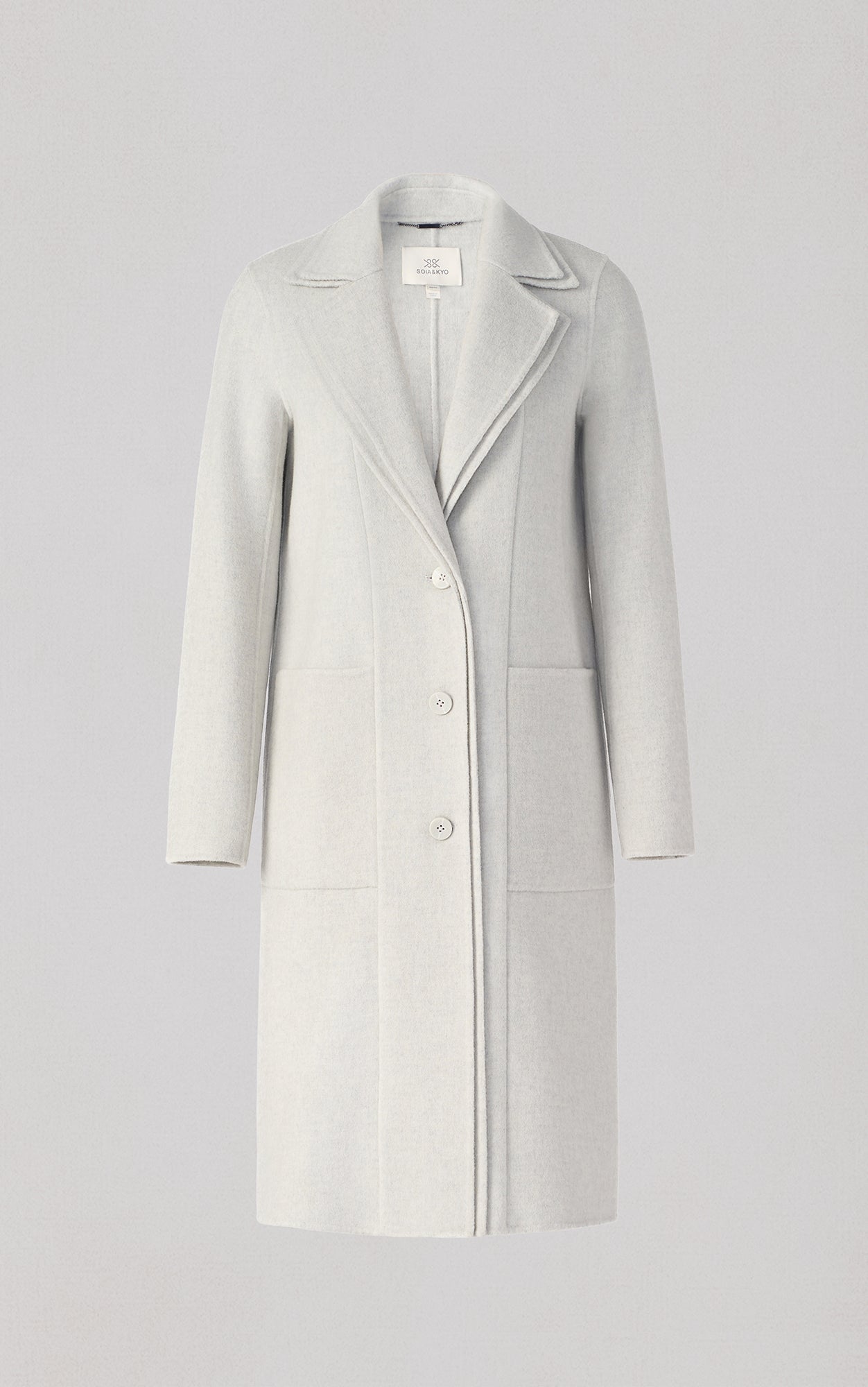 BENICIA-U Double Face Wool Top Coat | Soia & Kyo US