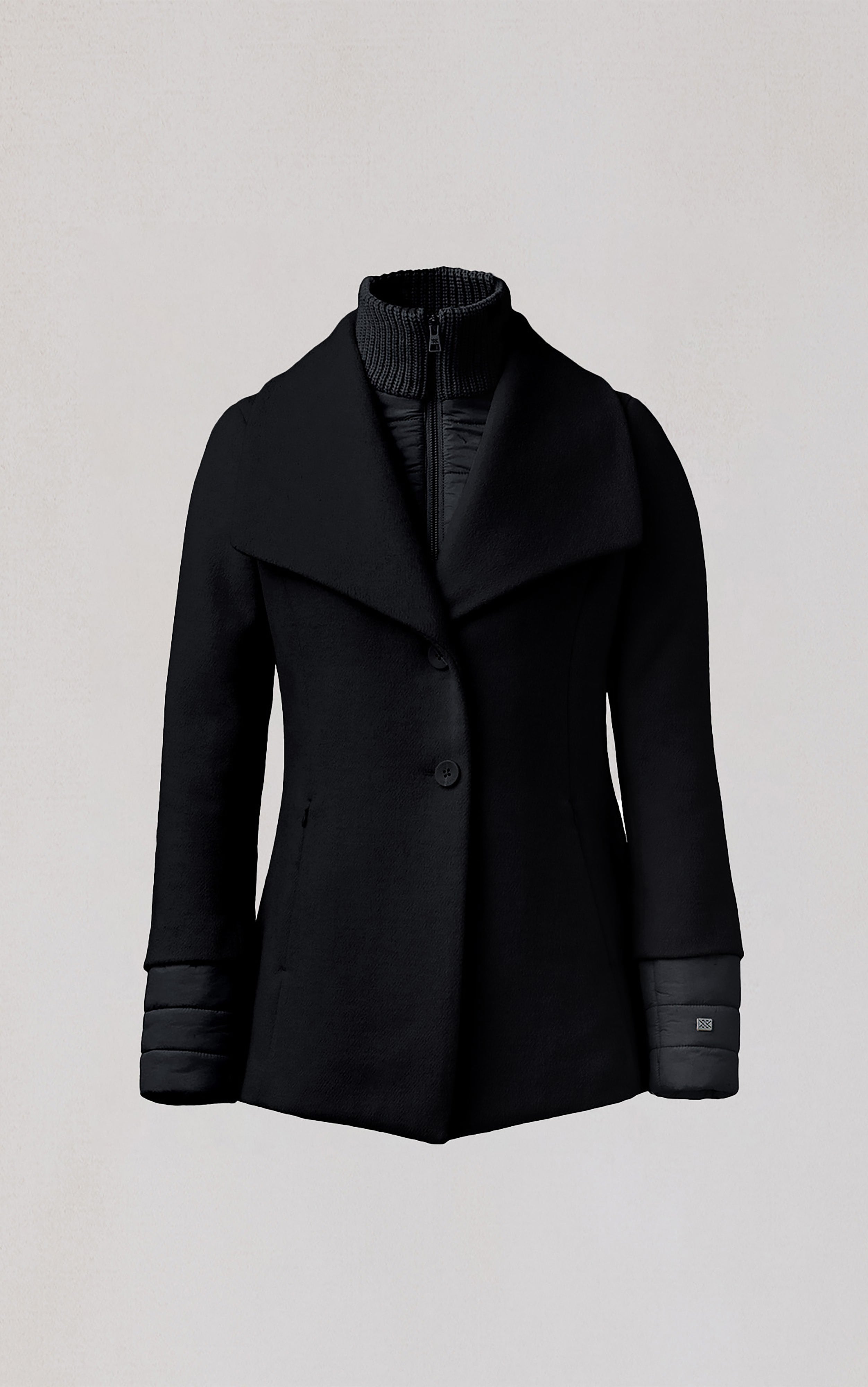 FRIEDA Wool Coat With Bib | Soia & Kyo® US
