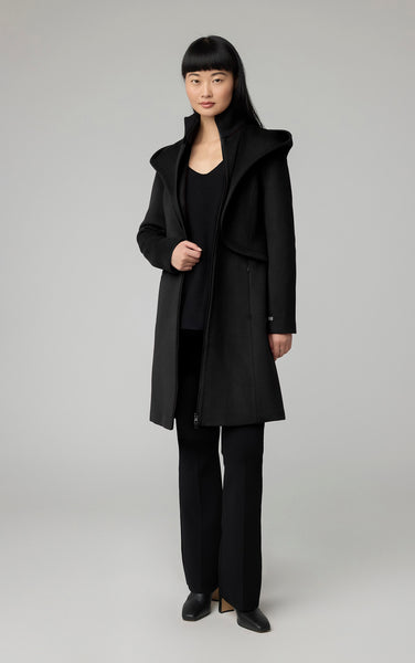 Cara, slim-fit wool coat | Soia & Kyo US
