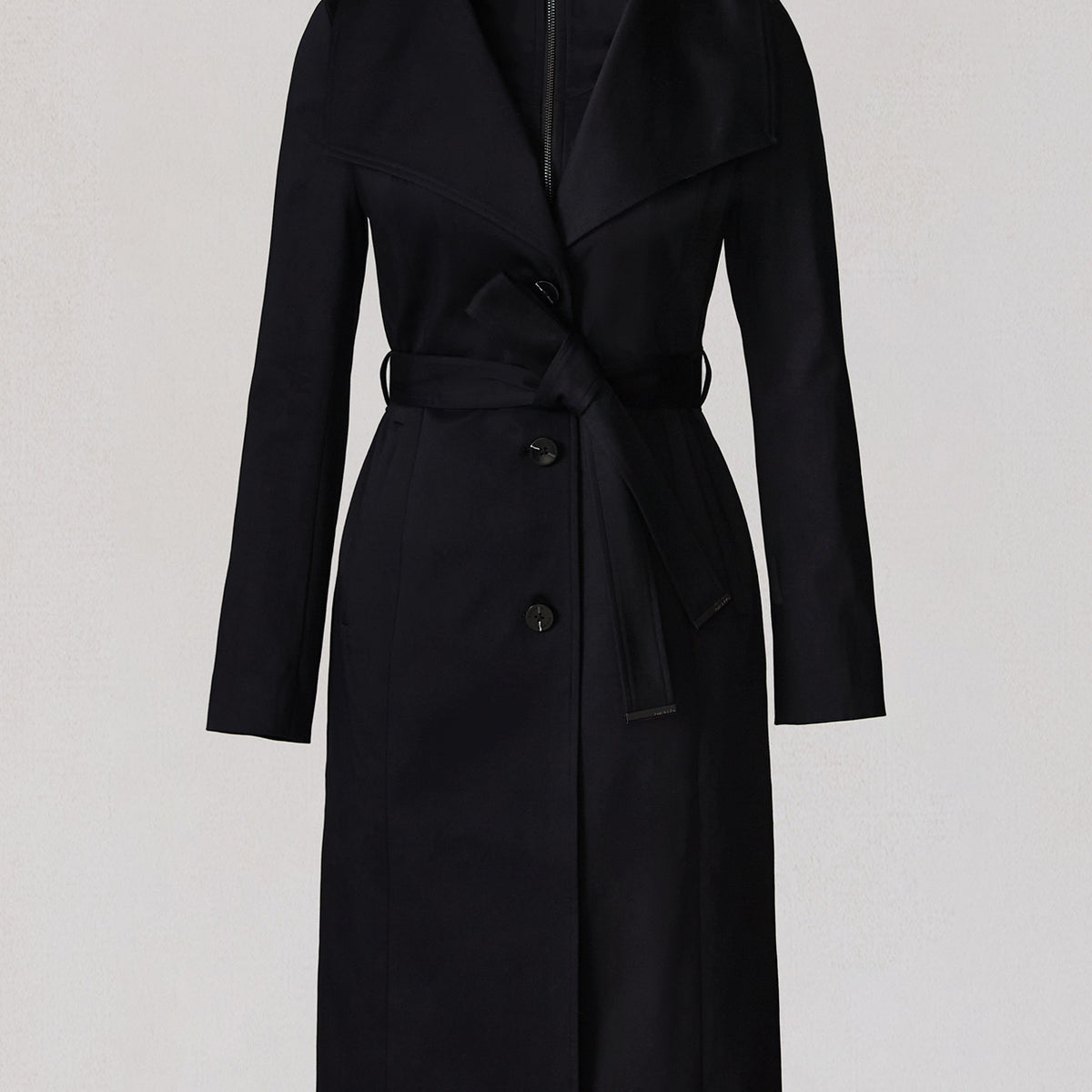 ILANA-N Belted Coat in Stretch Cotton | Soia & Kyo® US