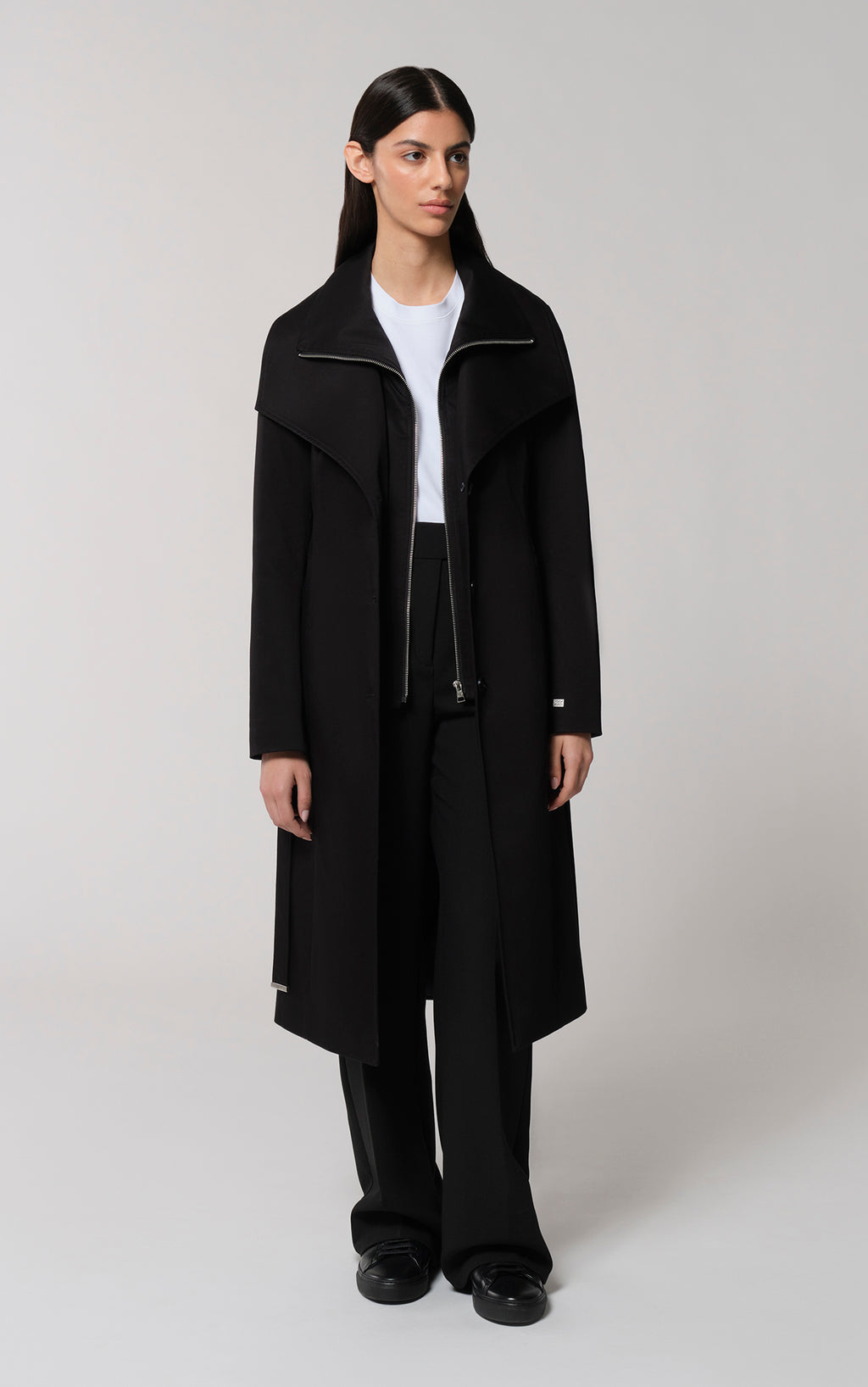 ★Soia & Kyo★Ilana-T ビブカラー スリムフィット トレンチ Ilana-T, Slim-fit trench with bib collar| Soia & Kyo US